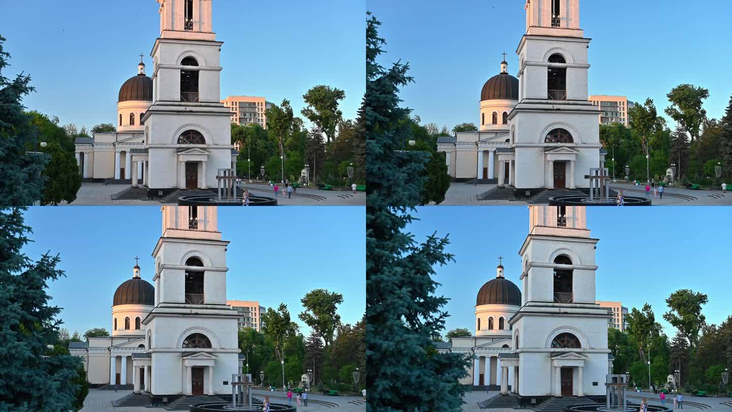 摩尔多瓦基希讷乌的中央大教堂