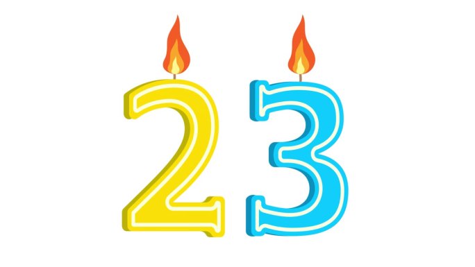 节日蜡烛的形式有数字23、数字23、数字蜡烛、生日快乐、节日蜡烛、周年纪念、alpha通道