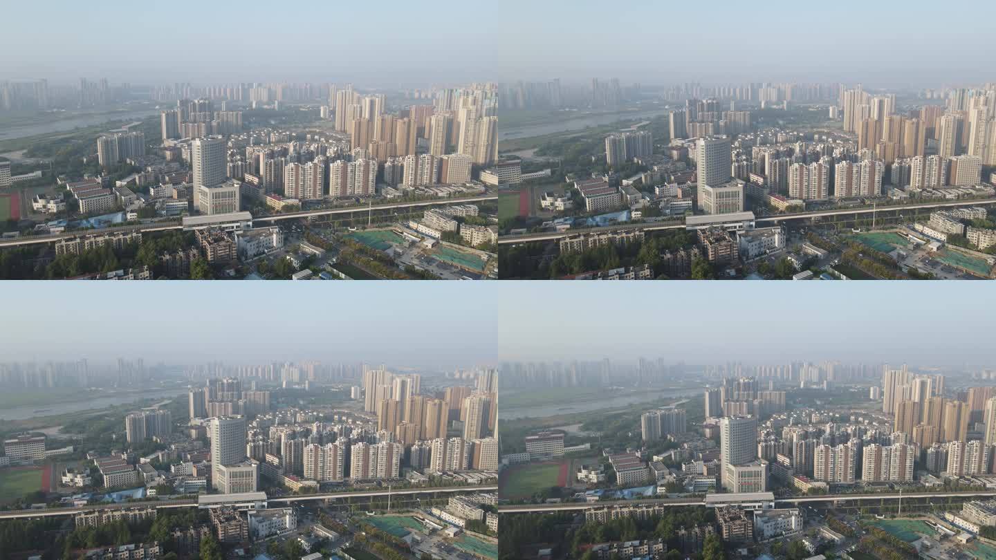 武汉硚口区城市1号线航拍