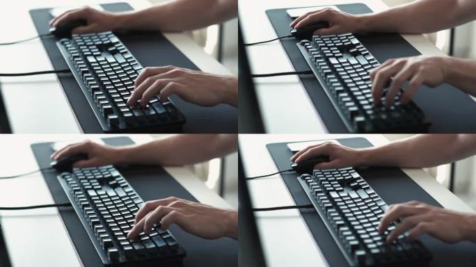 电脑联机工作技术使用键盘鼠标