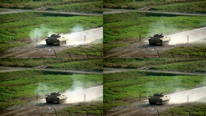 军用履带式坦克全地形车战争机器。