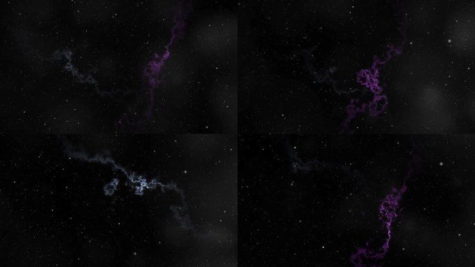 4k视频空间星云循环背景移动的恒星空间背景星云。云