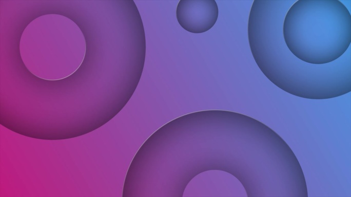 粉红色和蓝色3d深度半圆形状的背景，简单而优雅的最小背景