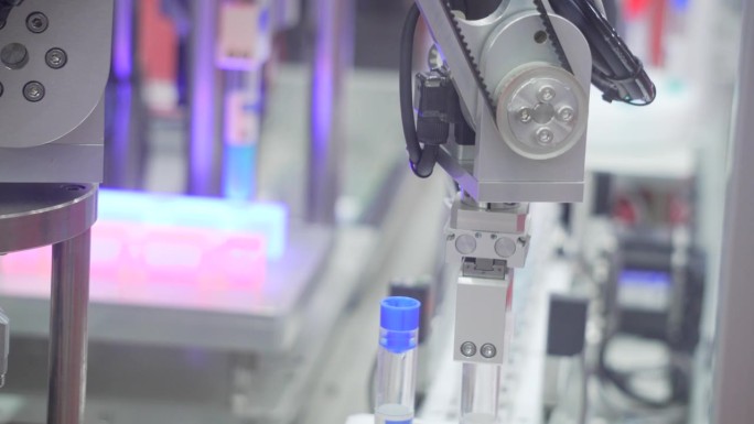 制药厂的医疗自动化机械。