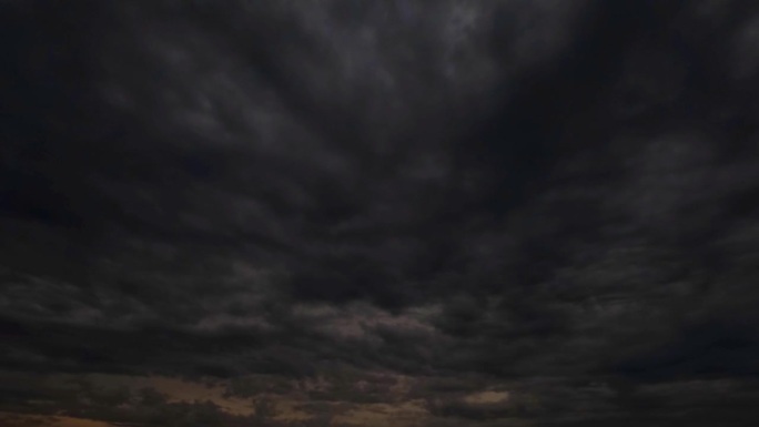 天空延时的夜空云雨后的场景循环视频