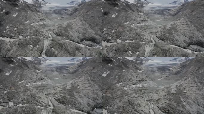 特伦蒂诺阿达梅洛冰川鸟瞰图