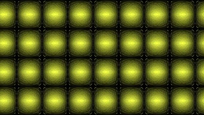 黄色方形结构图案光影动态光斑