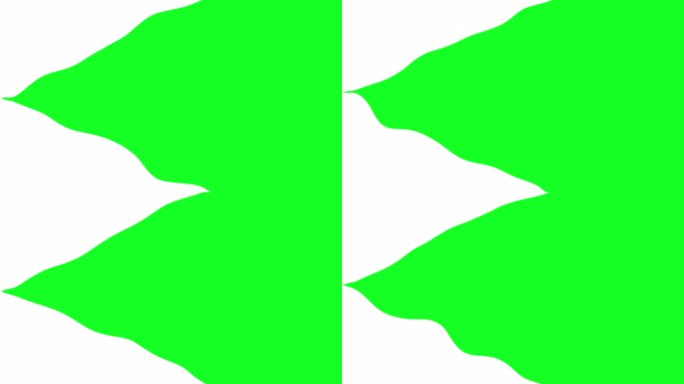 绿色和白色的双色调波浪图案简单的最小背景