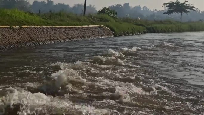 河水流速非常快河水流速