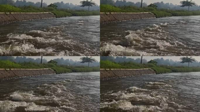 河水流速非常快河水流速