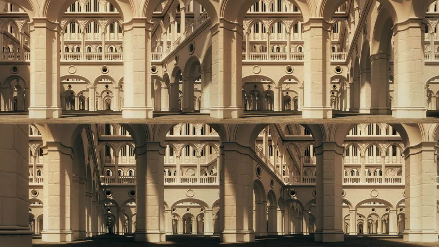威尼斯风格的未来主义无限宫殿