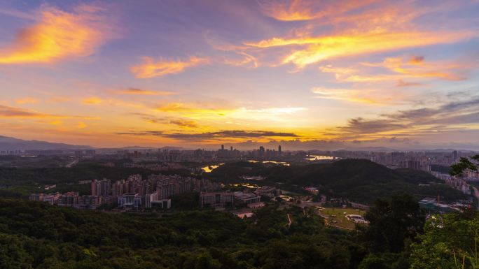 惠州朝霞全景