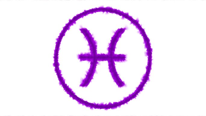 [M]墨水绘制的生肖符号-双鱼座符号