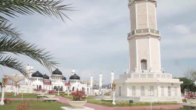 亚齐Baiturrahman大清真寺的户外景观