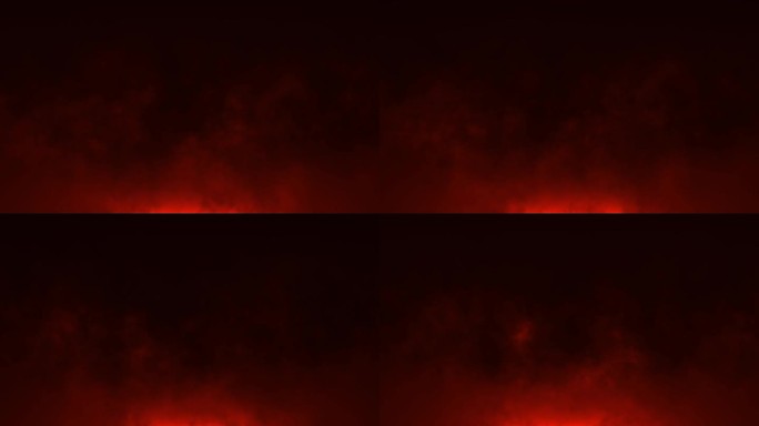 3 d动画。燃烧的红热火花从巨大的火焰无缝循环中升起。篝火的背景，光和生命。火红的橙色发光飞行余烬颗