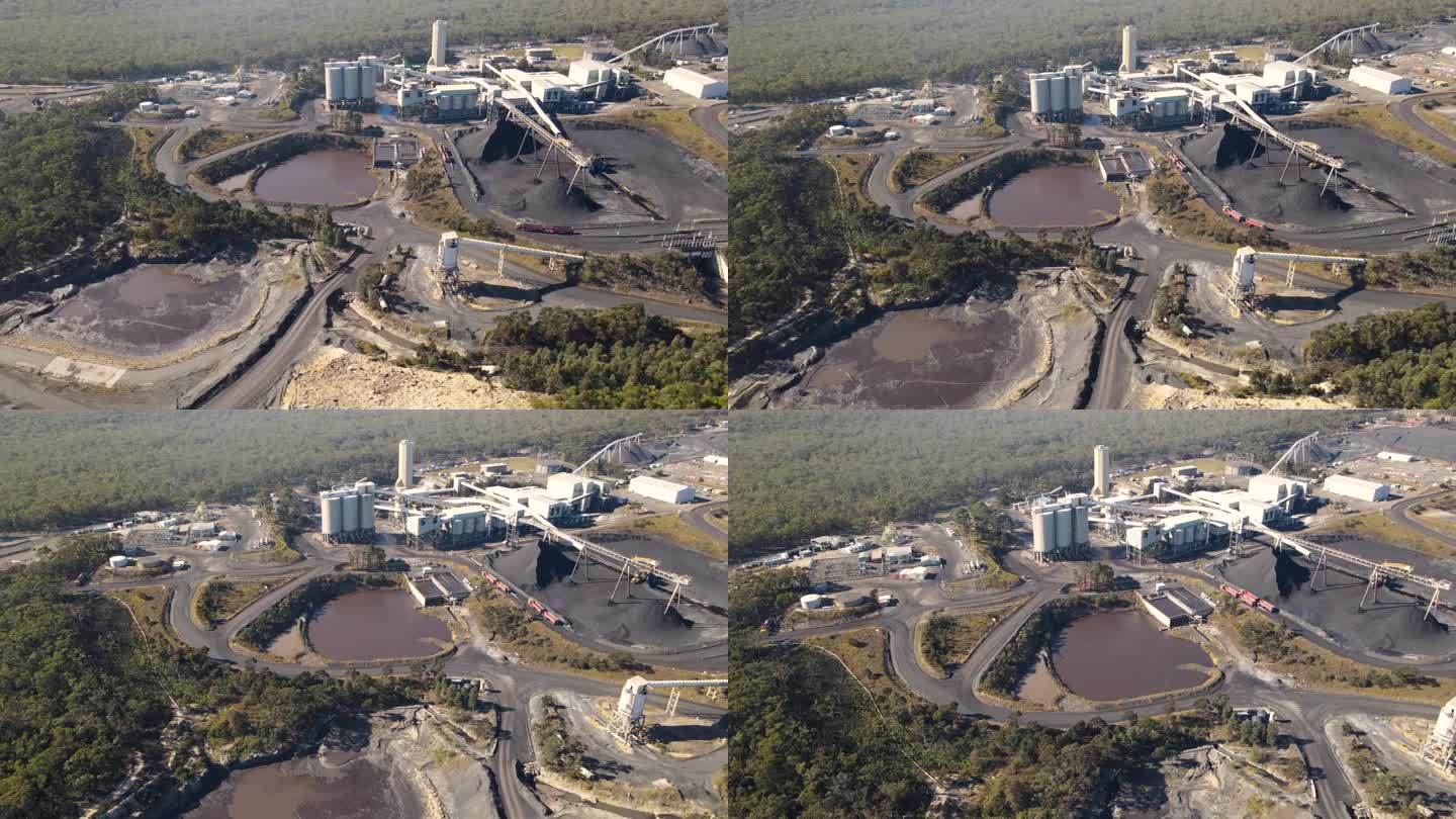 2023年6月，新南威尔士州阿平市阿平西煤矿的航拍无人机视图