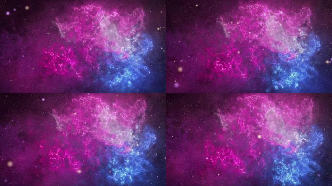 4K 3D无尽的宇宙恒星空间拍摄银河星系恒星夜空背景。