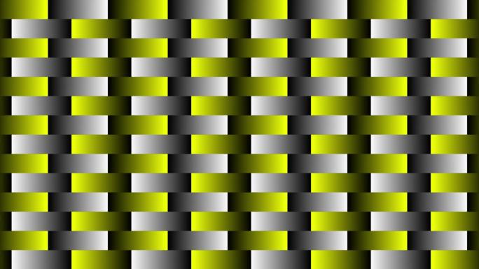 白色和黄色渐变方格背景，移动条纹创造错觉背景
