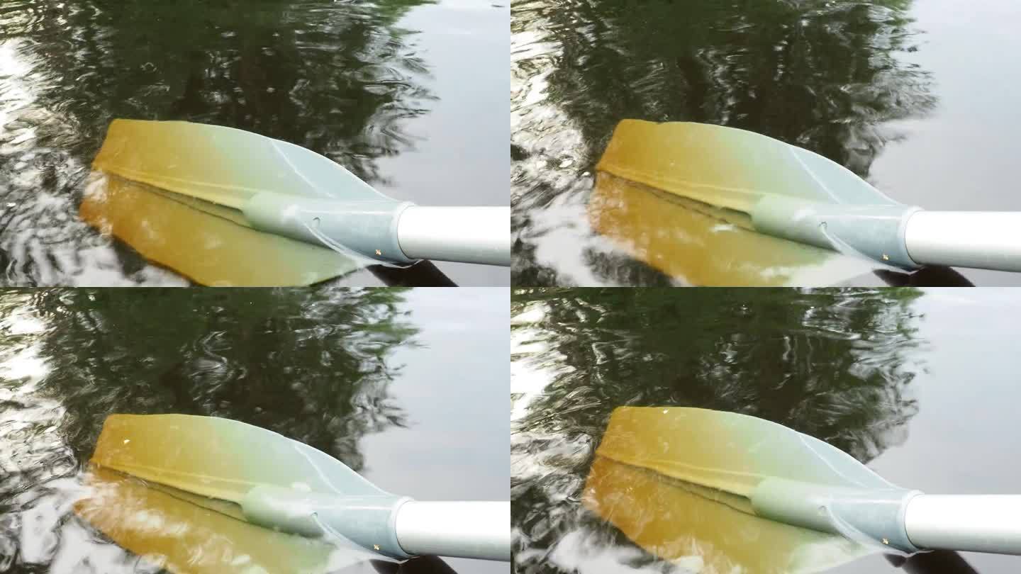 桨，一种以窄铲形式推进的特殊装置，利用杠杆原理，通过划桨使船只运动。在卡累利阿的Lososinnoy