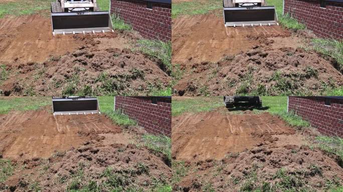小型推土机通过其辛勤的土壤迁移，在综合整治中发挥了至关重要的作用