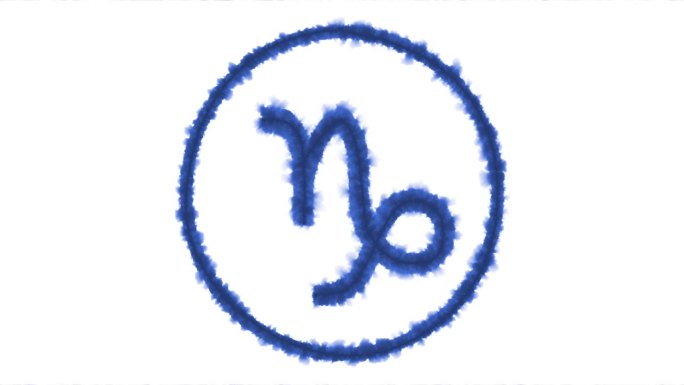 [M]墨绘生肖符号-摩羯座符号