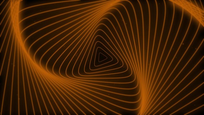旋转线橙色霓虹灯圆眼昏迷捕捉旋转动画背景，旋转万花筒漩涡动画背景的标志和标题