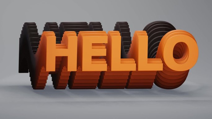 Hello Word，动态和引人入胜的动态动画文本“Hello”:理想的社交媒体背景，视频编辑，彩色