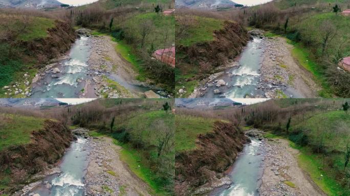 土耳其小溪的库存视频与无人机航拍视频