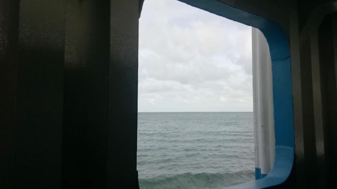 泰国，船窗外的海景