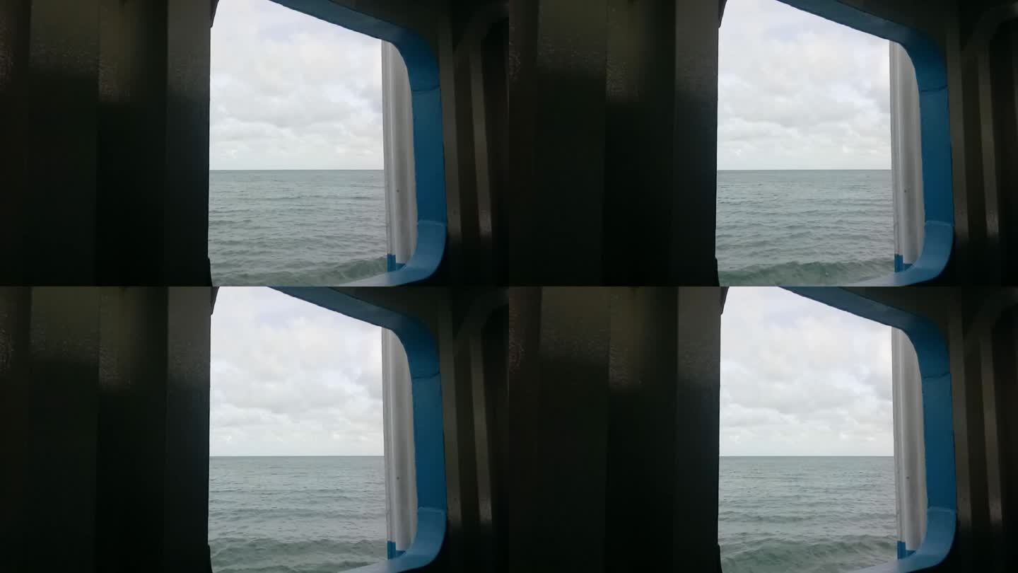 泰国，船窗外的海景