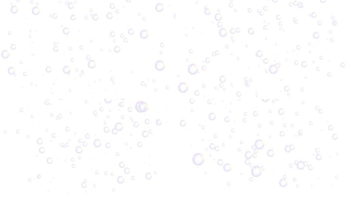 升起的白色泡泡(白色背景)肥皂泡