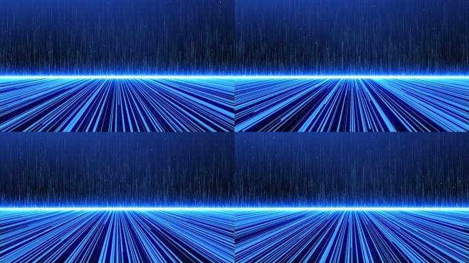 未来主义和技术蓝光条纹粒子背景。