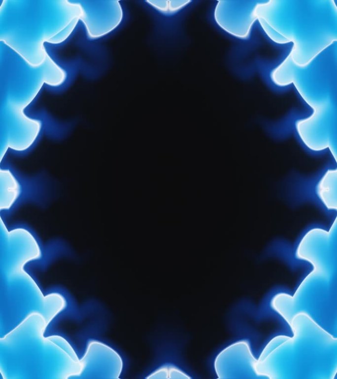 垂直视频抽象蓝色能量光波循环动画背景