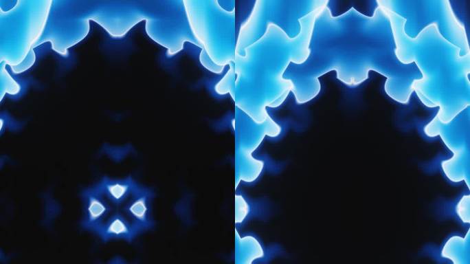 垂直视频抽象蓝色能量光波循环动画背景