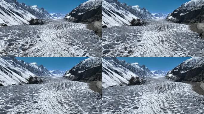 空中无人机Ghulkin Zero Point Shahabad, Ghulkin Glacier,