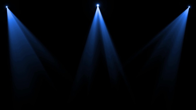 舞台:有白色聚光灯的小剧场的舞台灯光逼真的4K循环舞台灯光