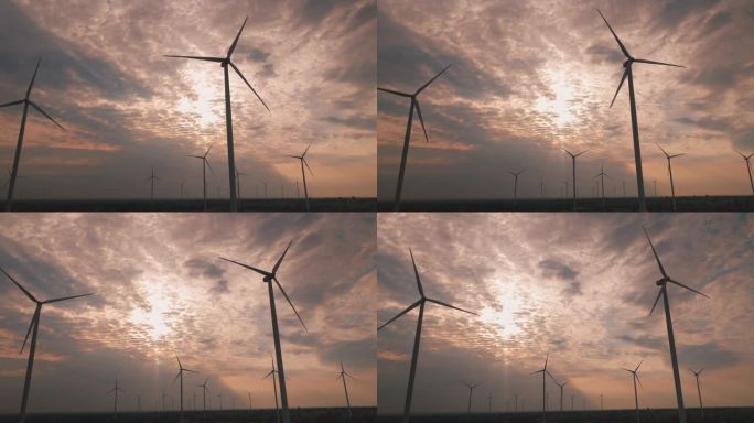 可持续能源风力涡轮机