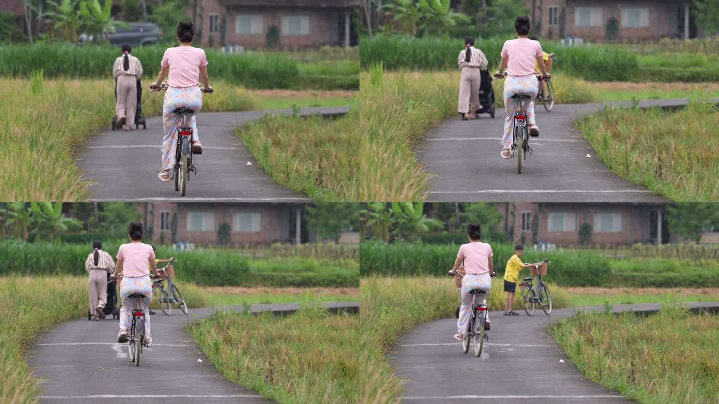 在村子里骑过自行车吗