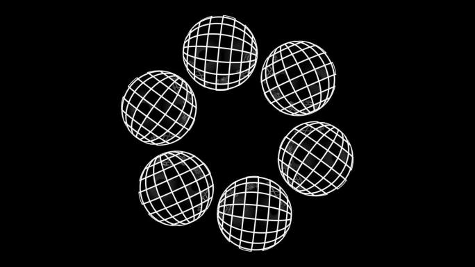 球体抽象现代背景环