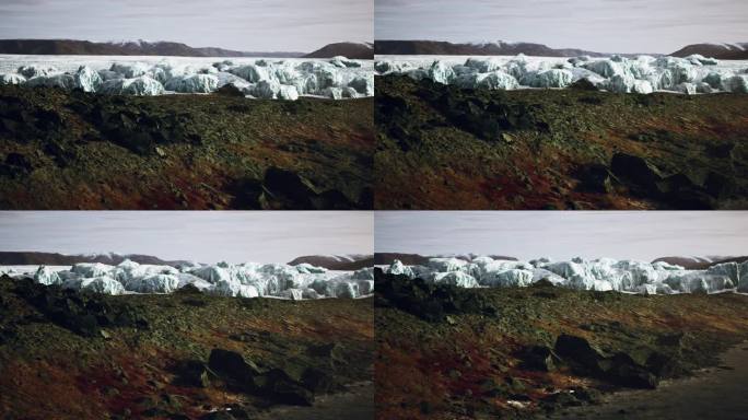 阿拉斯加冰川在山地景观