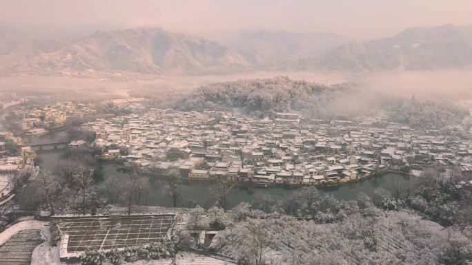 宏村雪景