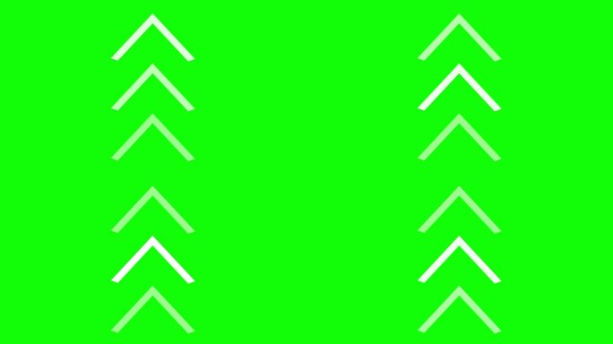 绿色背景上的箭头方向标志，方向横幅。