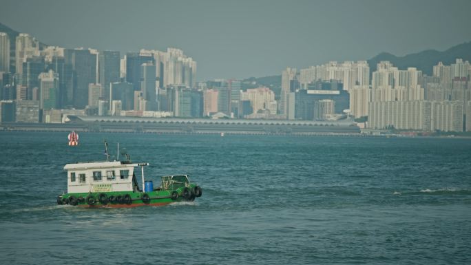 【正版素材】香港维多利亚港7330