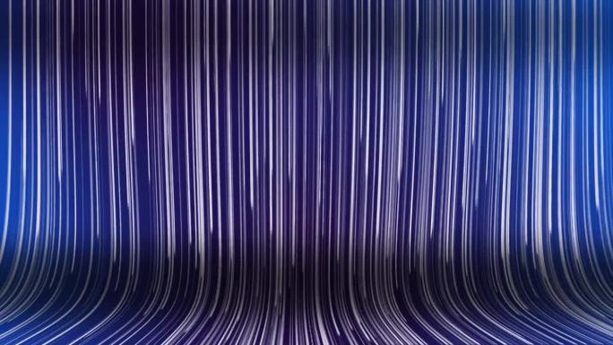 4k抽象蓝紫色背景-数字数据流下降条纹在地面上