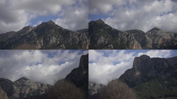 Mountain and cloud with the sky in Soller Spain