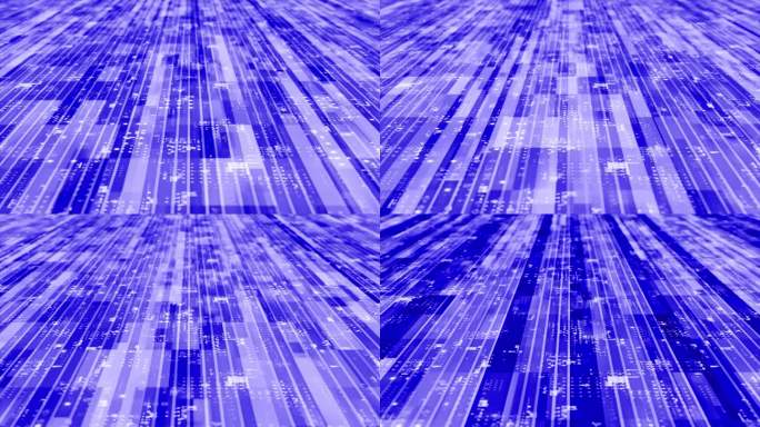 三维蓝色条纹盒子图案移动技术的网络空间背景