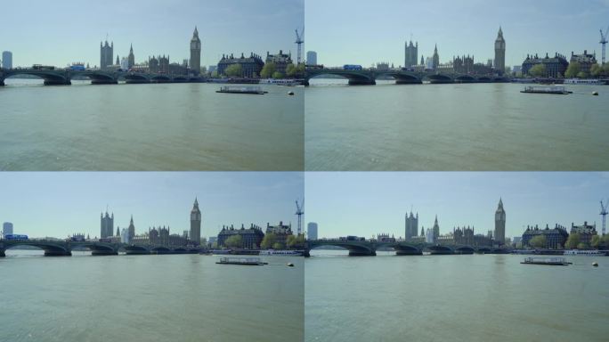 大本钟英国城市航拍伦敦国外风光钟楼大本钟