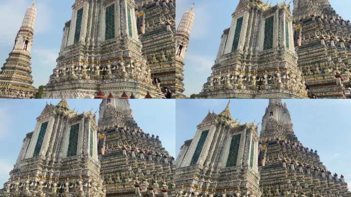 泰国首都的名片是佛教寺庙Wat Arun，黎明寺，它位于湄南河岸边