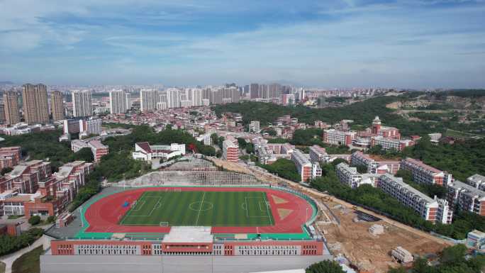 福建泉州师范学院航拍