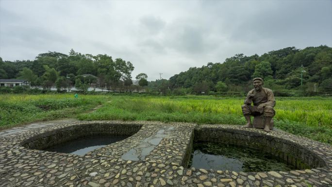 湖南益阳清溪村延时视频